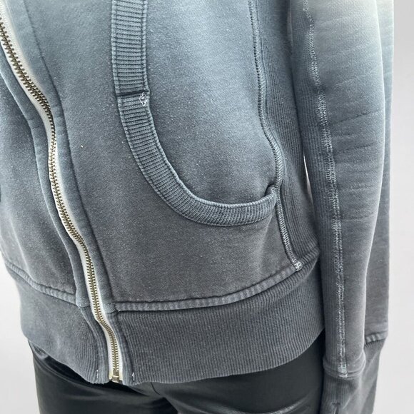 Lululemon Special Edition Scuba Hoodie Logo Jacket Full Zip Dip Dye Ombre Women - Picture 8 of 15